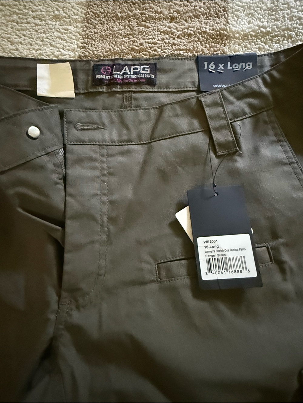 Women’s LA Police Gear Tatical Pants in Ranger Green